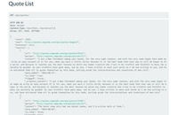 A List of quotes from the API