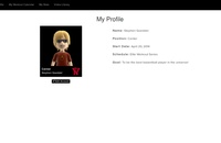 The profile detail page