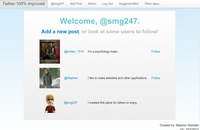 A twitter clone with functional mentions
