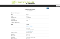 The order itinerary